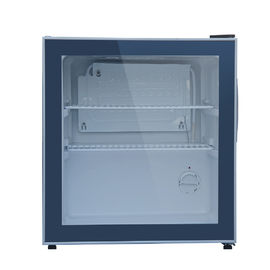 Porcellana Dispositivo di raffreddamento di vetro della bevanda della porta da 48 litri/scaffale regolabile piccolo frigorifero di vetro della porta fornitore