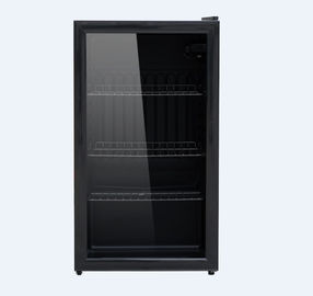 Porcellana Il nero integrato beve il refrigeratore 90 litri, frigorifero anteriore di vetro della bevanda fornitore