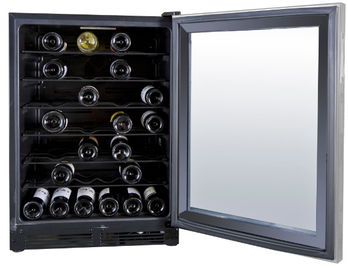 Porcellana Dispositivo di raffreddamento di vino elettrico del nero di vetro della porta le bottiglie Stroage da 150 litri 52 fornitore