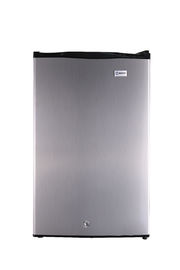 Porcellana Piccolo frigorifero d'argento chiudibile a chiave di Antivari con il congelatore metropolitana dell'alluminio da 95 litri fornitore